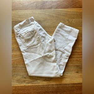 White Casual Pants Lightweight Jeans Low Rise | Size 1